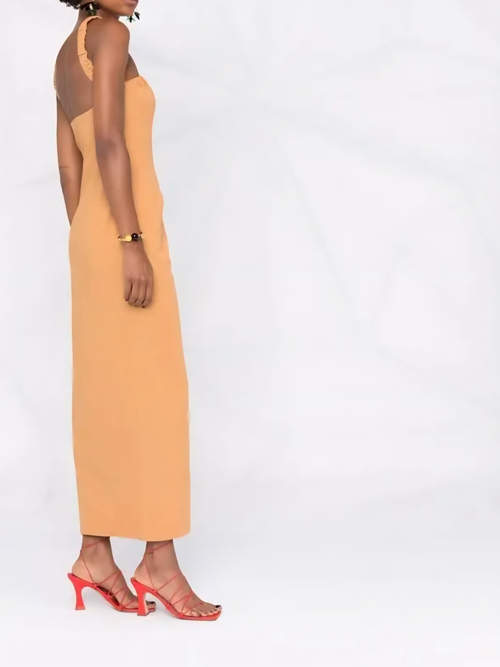 Jacquemus Tan Strapless Maxi Dress Size M - Picture 4 of 14